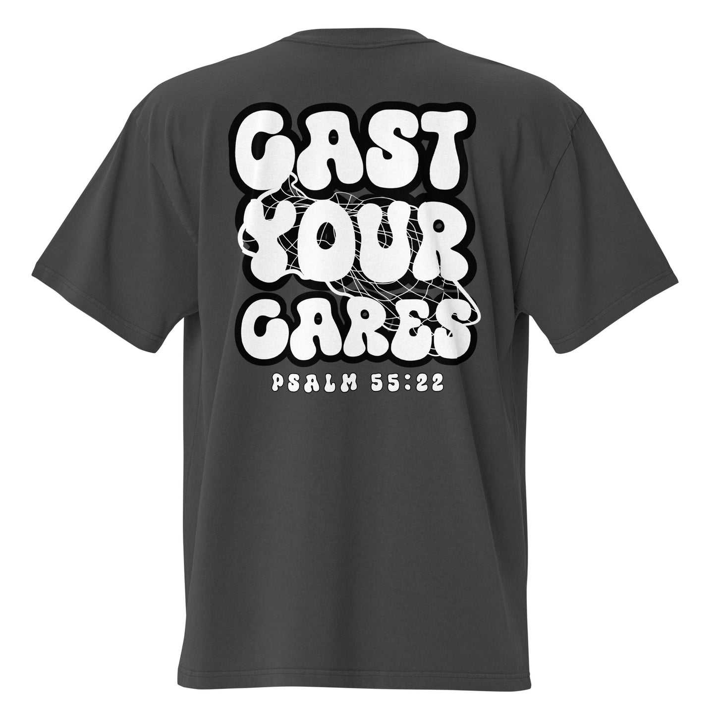 Cast Your Cares - Oversized Faded Tee