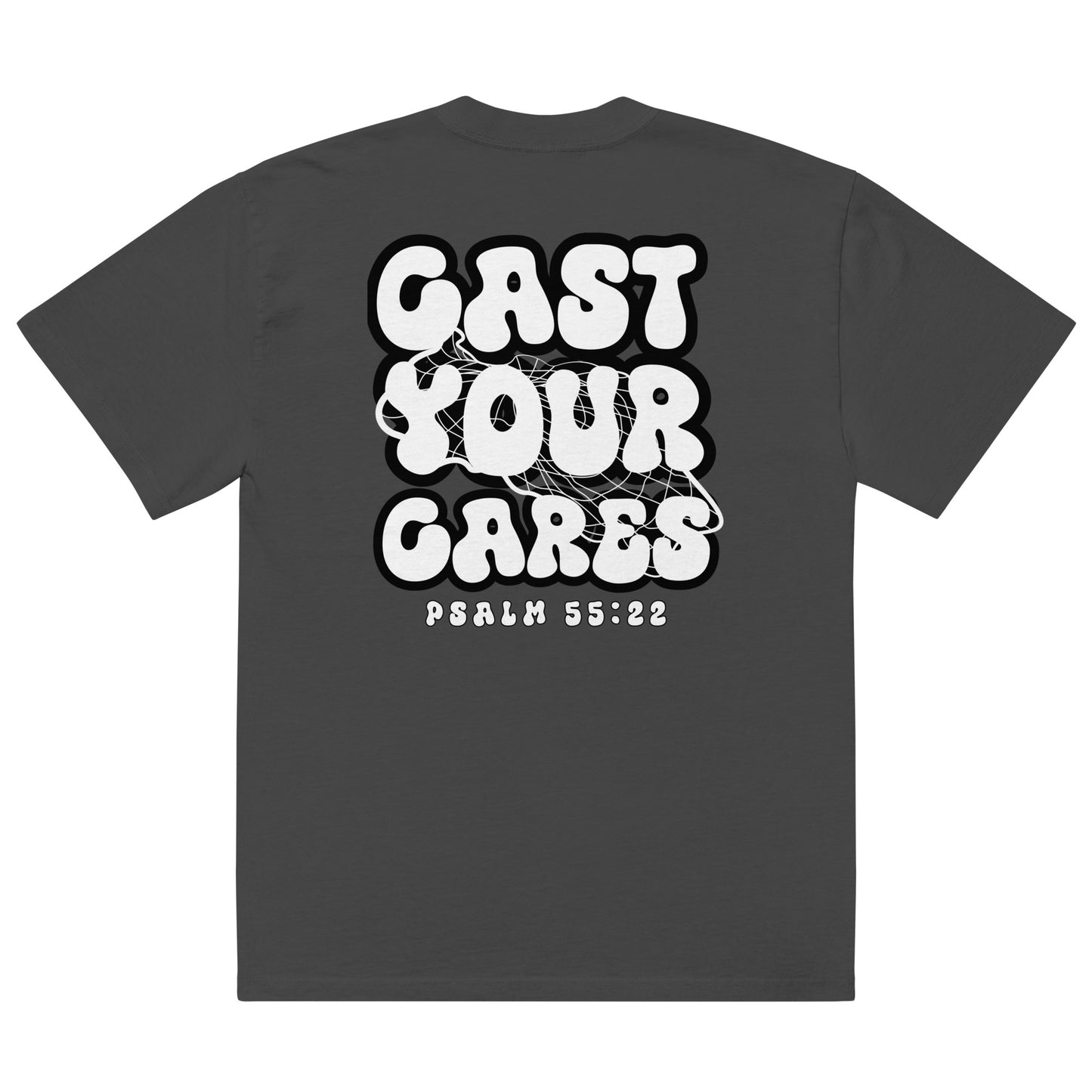 Cast Your Cares - Oversized Faded Tee