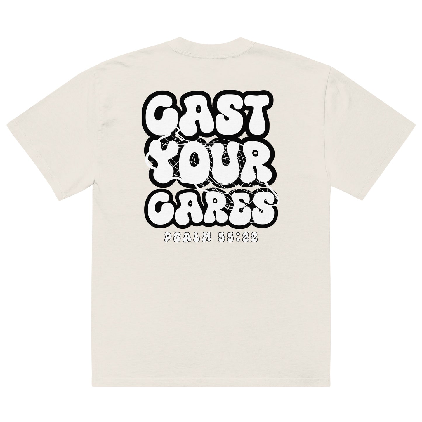 Cast Your Cares - Oversized Faded Tee