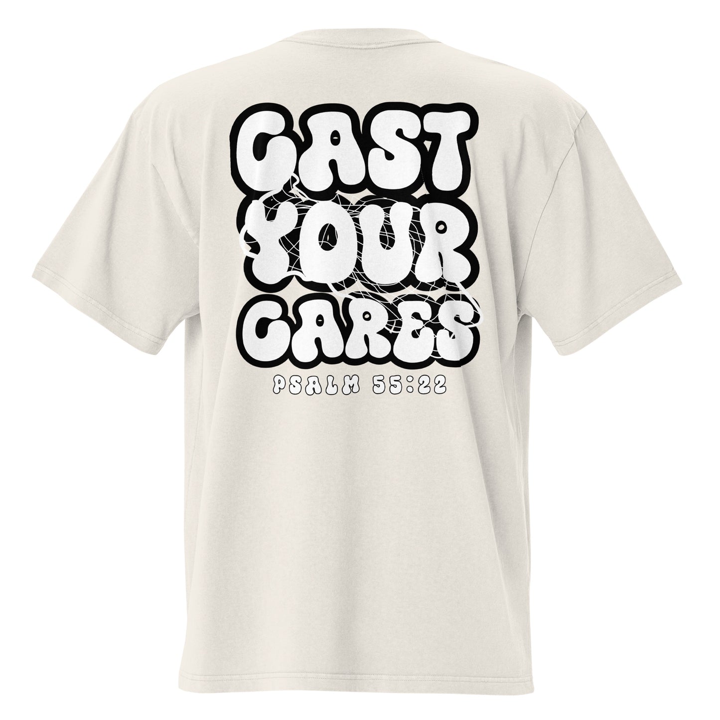 Cast Your Cares - Oversized Faded Tee