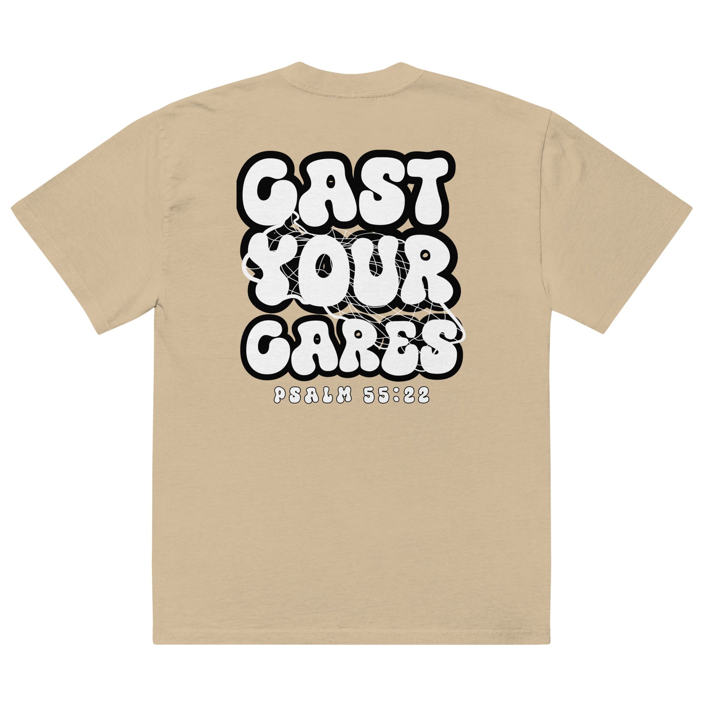 Cast Your Cares - Oversized Faded Tee