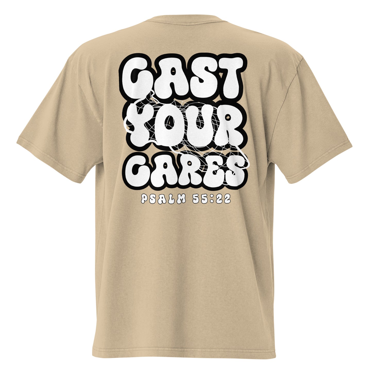 Cast Your Cares - Oversized Faded Tee